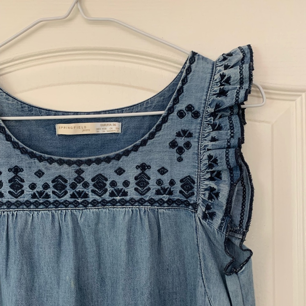 Embroidered Cotton Dress - Picture 3 of 8